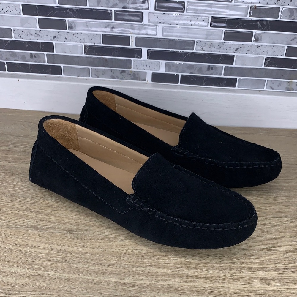 QUINCE NWOT BLACK SUEDE LEATHER LOAFERS SIZE 9 US